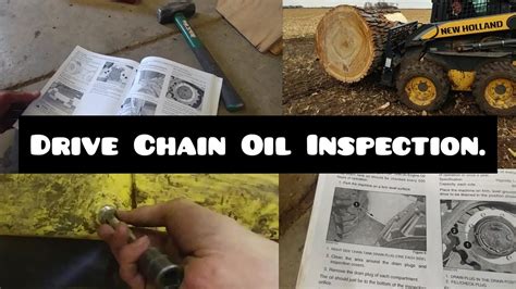 check chain oil level for case skid steer|youtube drive chain oil test.